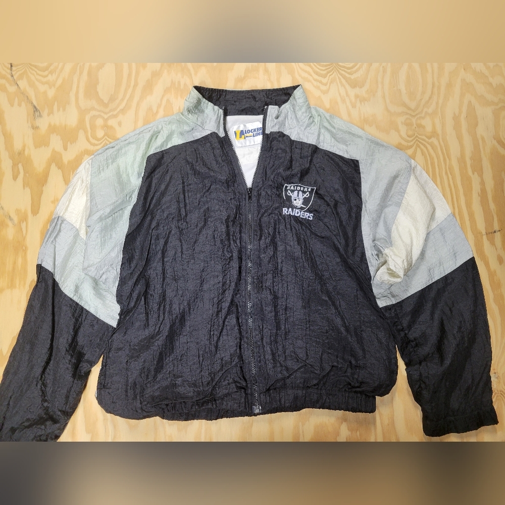 Vintage Locker Line LA Raiders Windbreaker